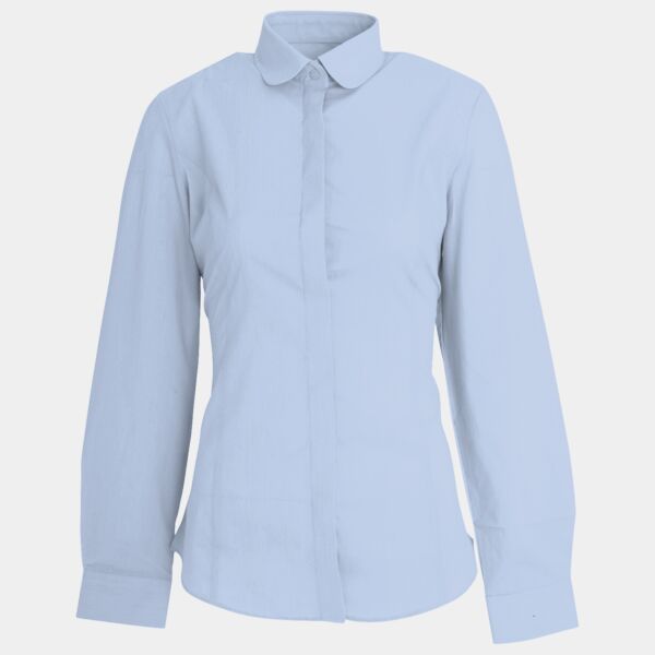 Brook Taverner Ladies Trevi Long Sleeve Poplin Shirt Thumbnail