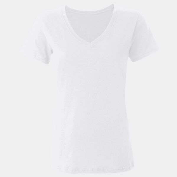 Feel good women's stretch v-neck t-shirt Thumbnail