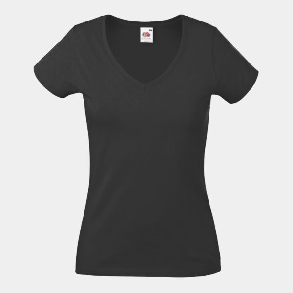 Fruit of the Loom Lady Fit Value V Neck T-Shirt Thumbnail