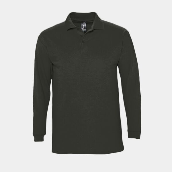 SOL'S Winter II Long Sleeve Cotton Piqué Polo Shirt Thumbnail