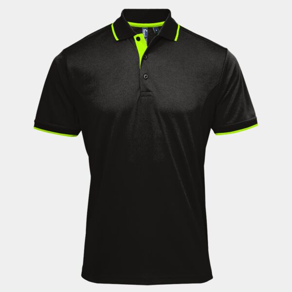Premier Contrast Coolchecker® Piqué Polo Shirt Thumbnail