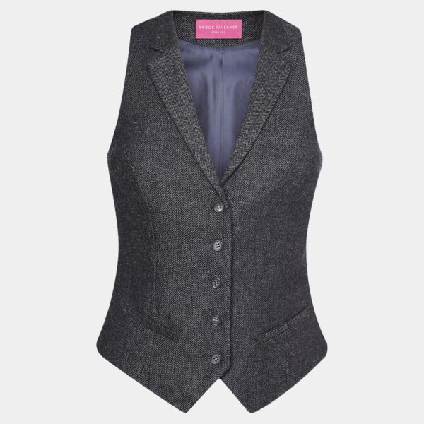 Brook Taverner Ladies Nashville Tweed Waistcoat Thumbnail