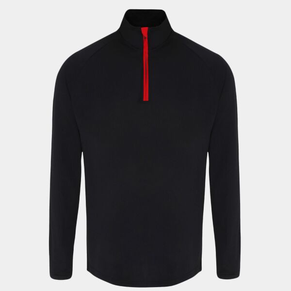 Men's TriDri® long sleeve performance ¼ zip top Thumbnail