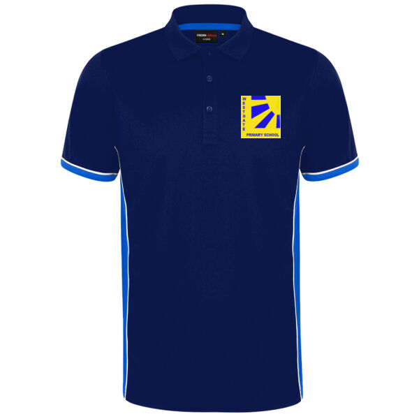 Embroidered - Finden + Hales Contrast Panel Polo Shirt Thumbnail