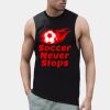 High neck slash armhole vest Thumbnail